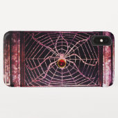 SPIDER en WEB Red Ruby Black Case-Mate iPhone Case (Achterkant (horizontaal))