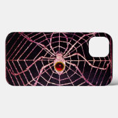 SPIDER en WEB Red Ruby Black Case-Mate iPhone Case (Achterkant (horizontaal))
