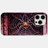 SPIDER en WEB Red Ruby Black Case-Mate iPhone Case (Achterkant (horizontaal))