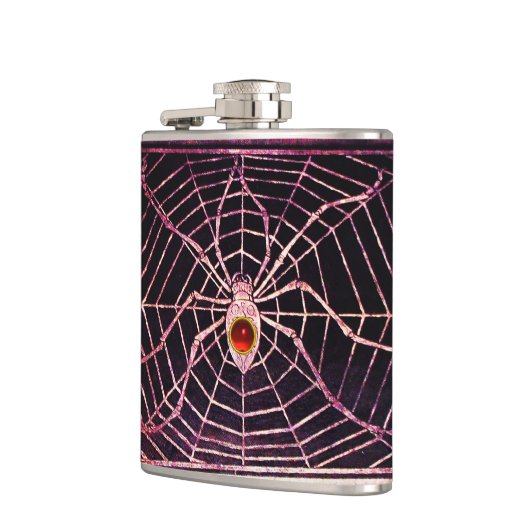 SPIDER en WEB Red Ruby Black Heupfles (Links)