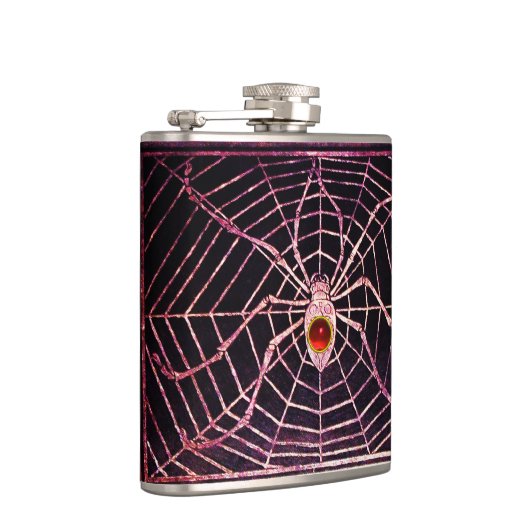 SPIDER en WEB Red Ruby Black Heupfles (Rechts)