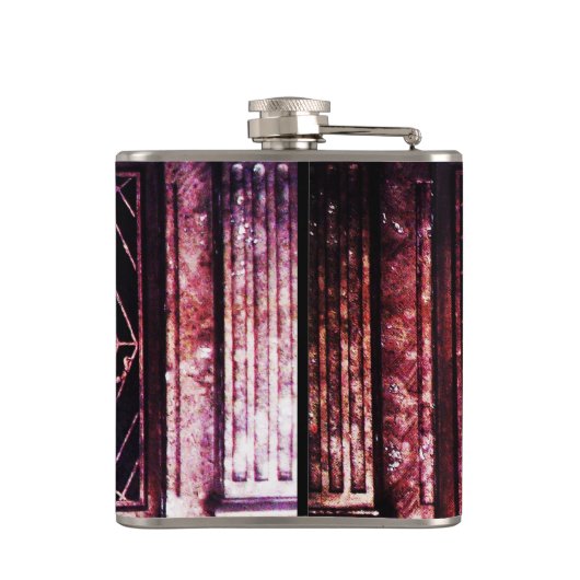 SPIDER en WEB Red Ruby Black Heupfles (Achterkant)