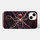 SPIDER en WEB Red Ruby Black iPhone Hoesje (Achterkant horizontaal)