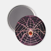 SPIDER en WEB Red Ruby Black Magneet (Voorkant / Achterkant)