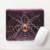 SPIDER en WEB Red Ruby Black Muismat (Met muis)