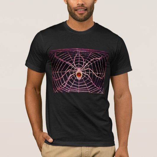 SPIDER en WEB Red Ruby Black T-shirt (Voorkant)