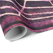 SPIDER en WEB Red Ruby Gemstone Black Cadeaupapier (Rol Hoek)