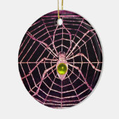 SPIDER en WEB Yellow Topaz Black Keramisch Ornament (Links)