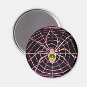SPIDER en WEB Yellow Topaz Black Magneet (Voorkant / Achterkant)