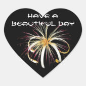 Spider Flower Hart Sticker (Voorkant)