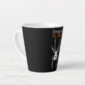 Spider G|Grappig Halloween kostuum - Creepin It Re Latte Mok (Linkerhoek)