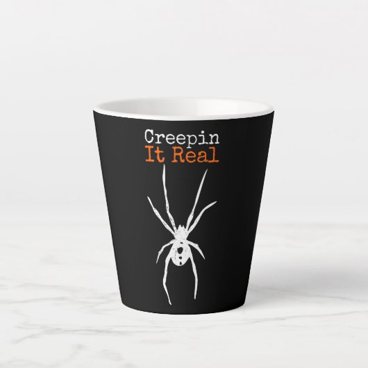 Spider G|Grappig Halloween kostuum - Creepin It Re Latte Mok (Voorkant)