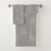 Spider - Ghost Gray en Bone White Bad Handdoek (Insitu)