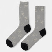Spider - Ghost Gray en Bone White Sokken (Links)