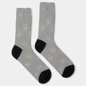 Spider - Ghost Gray en Bone White Sokken (Rechts)