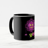 Spider Gift Boo Ghost Bats Spider Creepy Halloween Mok (Voorkant links)