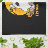 Spider Gift|Franse Boo Bulldog met pompoenspin Theedoek (Gevouwen)