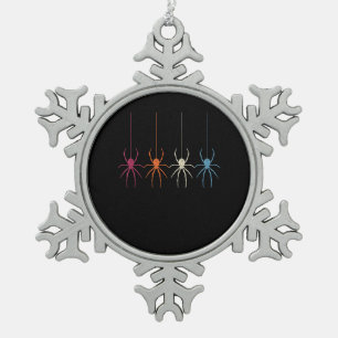 Spider Gift Halloween 2020 Spider Web Tin Sneeuwvlok Ornament
