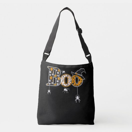 Spider Gift | Halloween Boo Spider Crossbody Tas (Voorkant)