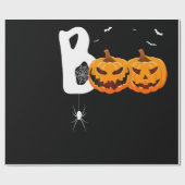 Spider Gift | Halloween Pumpkins Spider Cadeaupapier (Vlak)