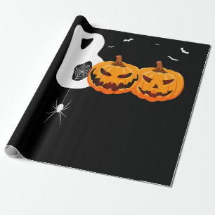 Spider Gift Halloween Pumpkins Spider Cadeaupapier