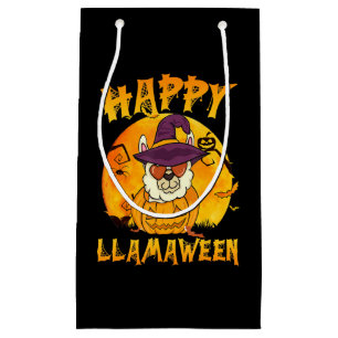 Spider Gift   Happy Llamaween Llama Witch Spider Klein Cadeauzakje