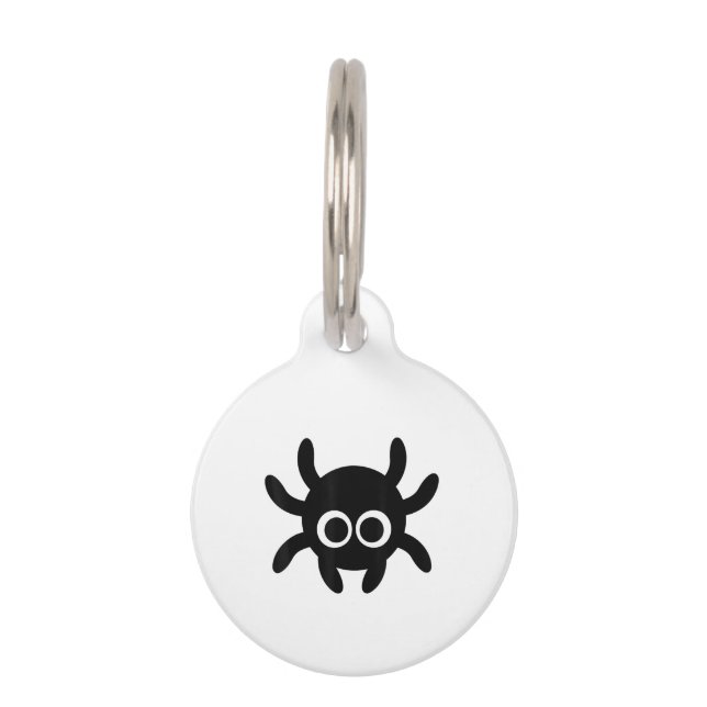 Spider Gift | Spider emoticon Funny Animated Hallo Huisdierpenning (Voorkant)