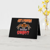 Spider Gift | Spider With Pumpkin in Head Offering Kaart (Gele Bloem)