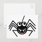Spider glimlachen briefkaart (Voorkant / Achterkant)