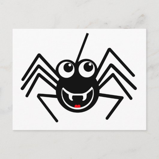 Spider glimlachen briefkaart (Voorkant)