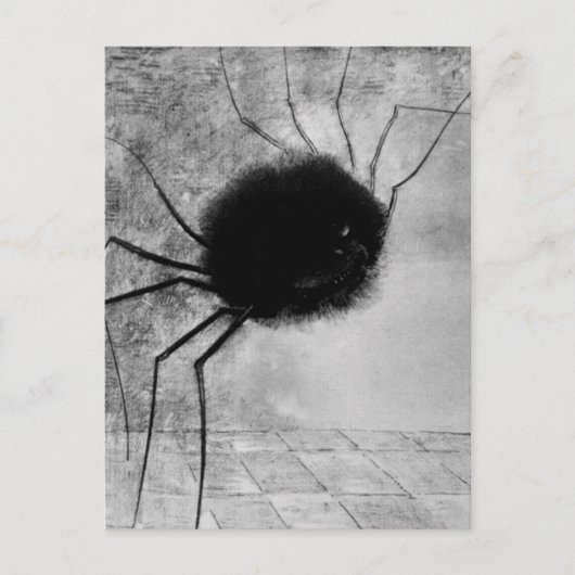 Spider glimlachen door Odilon Redon, Halloween Briefkaart (Voorkant)