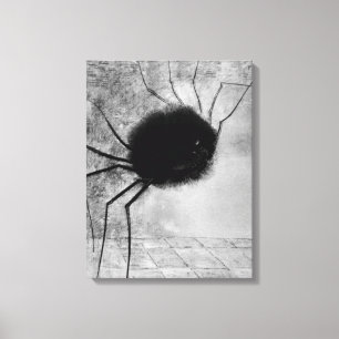 Spider glimlachen door Odilon Redon,  Halloween Canvas Afdruk
