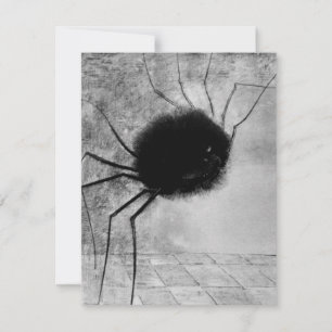 Spider glimlachen door Odilon Redon,  Halloween Kaart