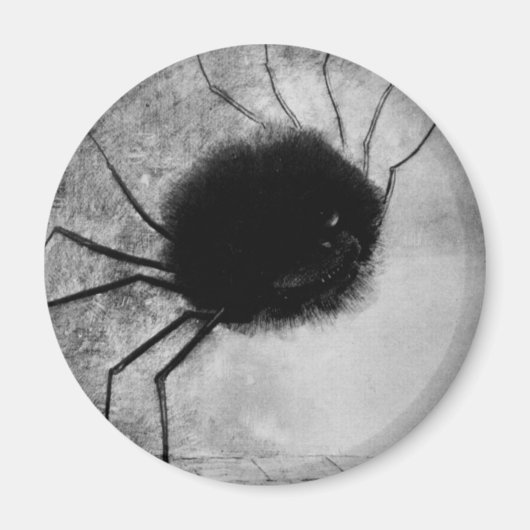 Spider glimlachen door Odilon Redon,  Halloween Magneet (Voorkant)
