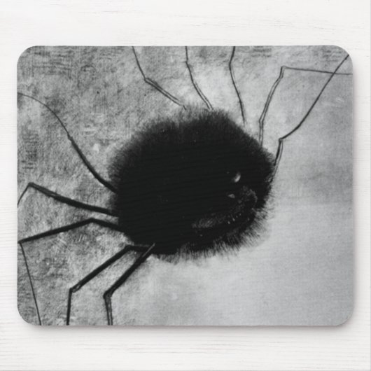 Spider glimlachen door Odilon Redon, Halloween Muismat (Voorkant)