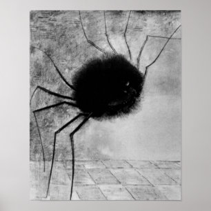 Spider glimlachen door Odilon Redon, Halloween Poster