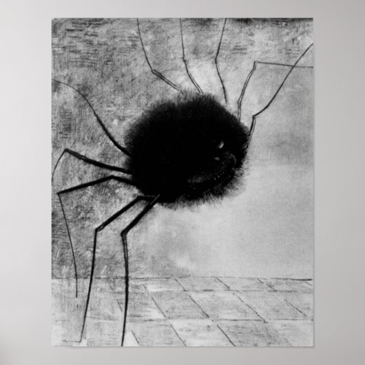 Spider glimlachen door Odilon Redon,  Halloween Poster (Voorkant)