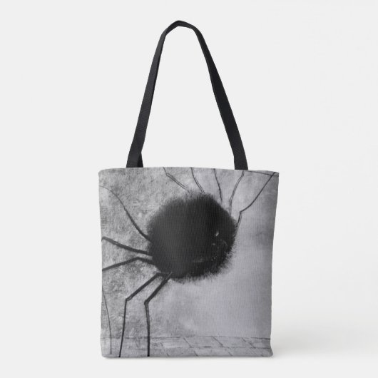 Spider glimlachen door Odilon Redon,  Halloween Tote Bag (Achterkant)
