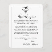 Spider Gothic Wedding Bedankt dat je Kaart ontvang (Voorkant)