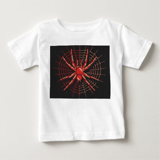 Spider Graphic Baby fijne trui T-shirt (Voorkant)