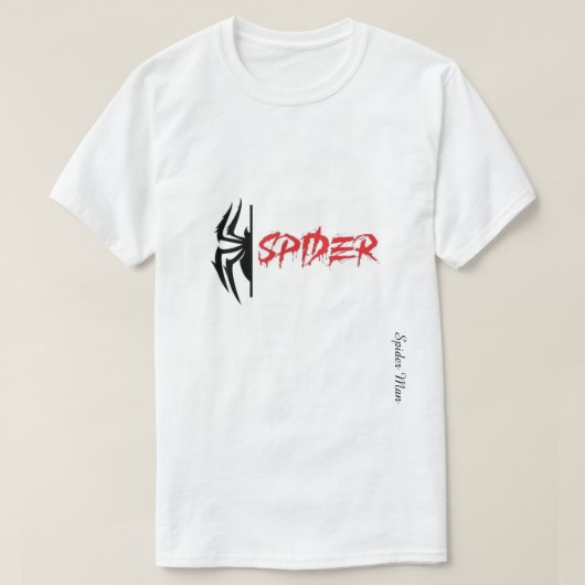 Spider Graphic Unisex T-Shirt – Typography Mix (Design voorkant)