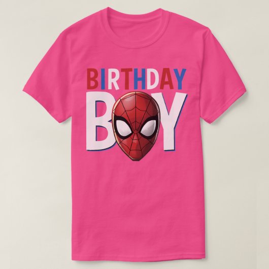 Spider Guys Verjaardag Jongen T-shirt (Design voorkant)