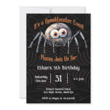 Spider Halloween Birthday Party