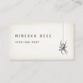 Spider Halloween Contactkaartje (Voorkant)