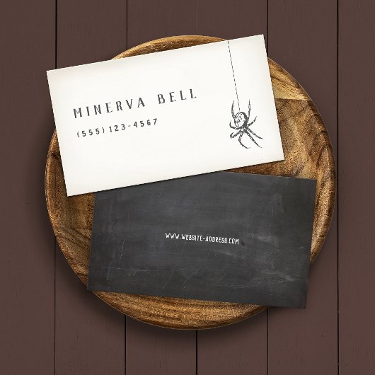 Spider Halloween Contactkaartje