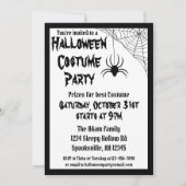 Spider Halloween Costume Party Kaart (Voorkant)