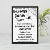 Spider Halloween Costume Party Kaart (Staand voorkant)