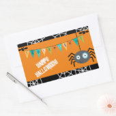Spider Halloween Kinder Rechthoekige Sticker (Envelop)