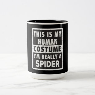 Spider Halloween kostuum Grappige Spider kostuum c Tweekleurige Koffiemok