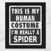 Spider Halloween kostuum Grappige Spider kostuum c Wijn Etiket (Enkel label)